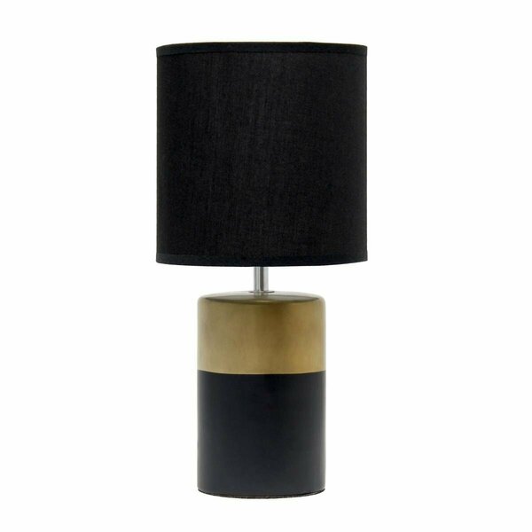Lighting Business Two Toned Basics Table Lamp, Black and Gold LI2751830